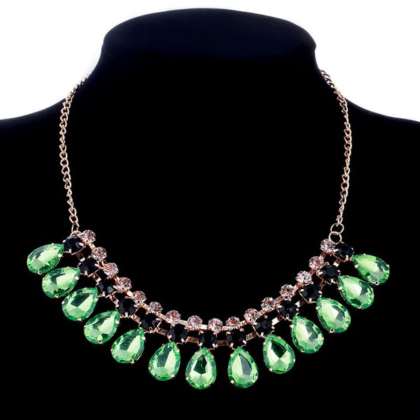 fashion statement necklaces collares gold color chain green crystal beads enamel maxi choker necklaces for women gift
fashion statement necklaces collares gold color chain green crystal beads enamel maxi choker necklaces for women gift