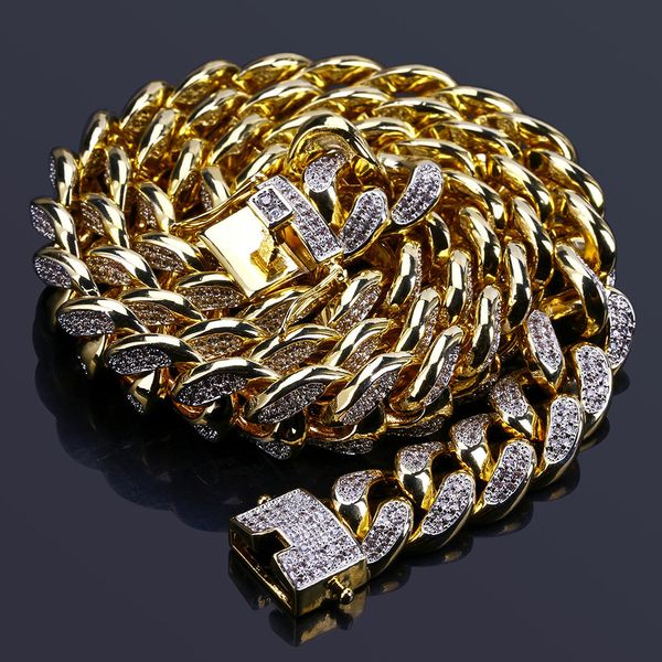 13mm miami cuban link chain hip hop jewelry bling diamond iced out chains luxury designer necklace mens rapper dj fashion hiphop accessories, Silver
13mm miami cuban link chain hip hop jewelry bling diamond iced out chains luxury designer necklace mens rapper dj fashion hiphop accessories, Silver