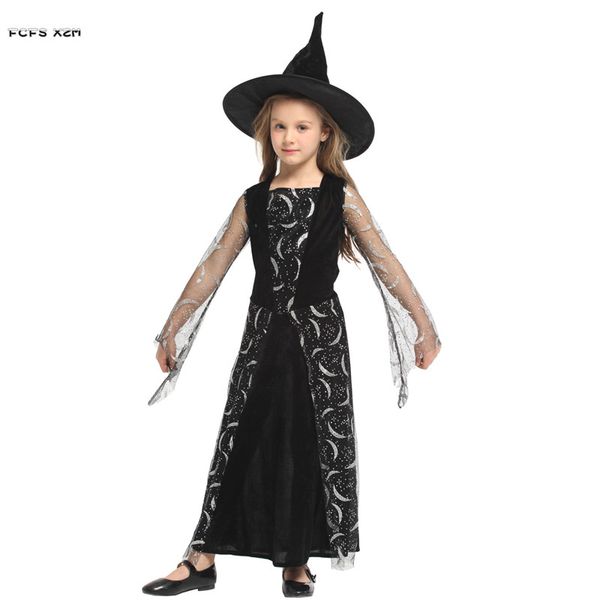 m-xl black girls halloween sorceress costumes kids children witch cosplays purim carnival stage play masquerade rave party dress, Black;red
m-xl black girls halloween sorceress costumes kids children witch cosplays purim carnival stage play masquerade rave party dress, Black;red