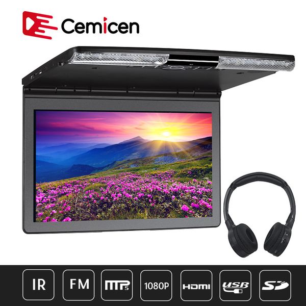 cemicen 17.3 inch ceiling flip down roof mount monitor 1920x1080 full hd wide screen mp5 player with hdmi usb sd ir fm speaker car
cemicen 17.3 inch ceiling flip down roof mount monitor 1920x1080 full hd wide screen mp5 player with hdmi usb sd ir fm speaker car