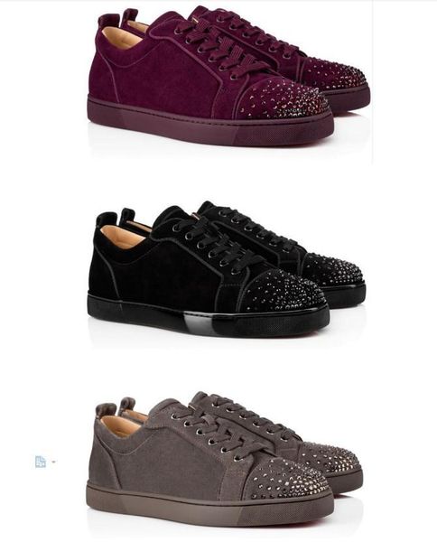 men's women's casual shoes low black wine-red suede red bottom junior degra strass mens flat suede low sneakers shoes
men's women's casual shoes low black wine-red suede red bottom junior degra strass mens flat suede low sneakers shoes