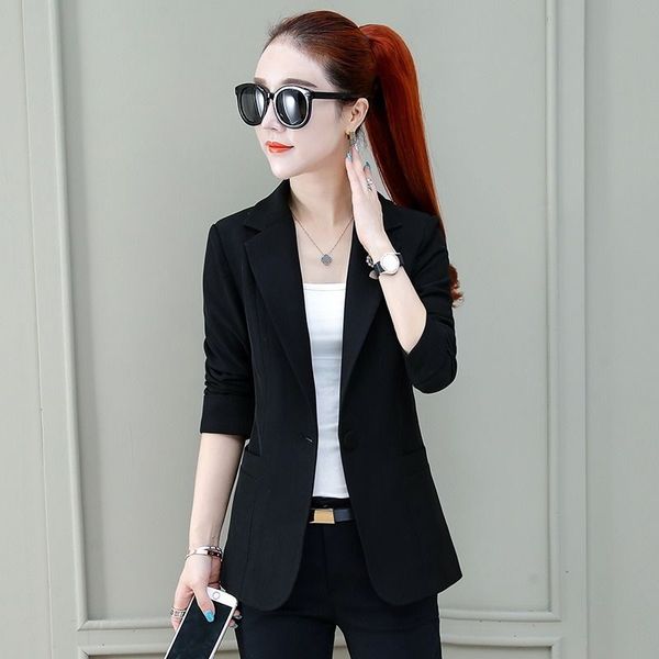small suit jacket female 2020 summer thin dark green striped suit korean casual casual short female top, White;black
small suit jacket female 2020 summer thin dark green striped suit korean casual casual short female top, White;black
