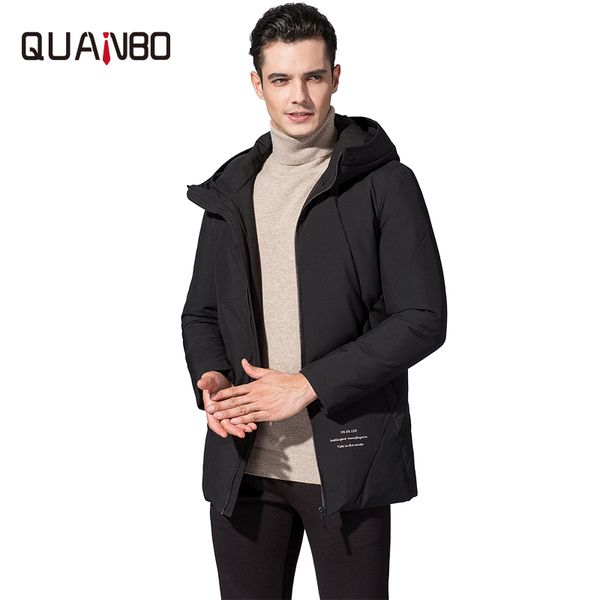 quanbo warm thick winter down jacket 2019 men brand clothing male 90% white duck down coat business casual parka, Black
quanbo warm thick winter down jacket 2019 men brand clothing male 90% white duck down coat business casual parka, Black