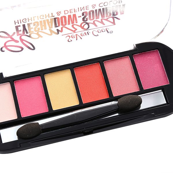 6 color matte eye shadow long-lasting easy to wear natural eye makeup a mirror and a shadow brush contained
6 color matte eye shadow long-lasting easy to wear natural eye makeup a mirror and a shadow brush contained