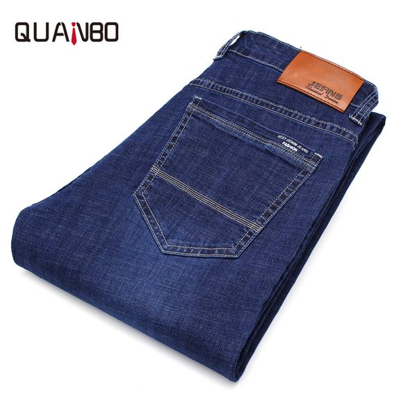 quanbo 2019 new arrival summer thin jeans men brand business casual denim pants slim fit straight blue man trousers
quanbo 2019 new arrival summer thin jeans men brand business casual denim pants slim fit straight blue man trousers