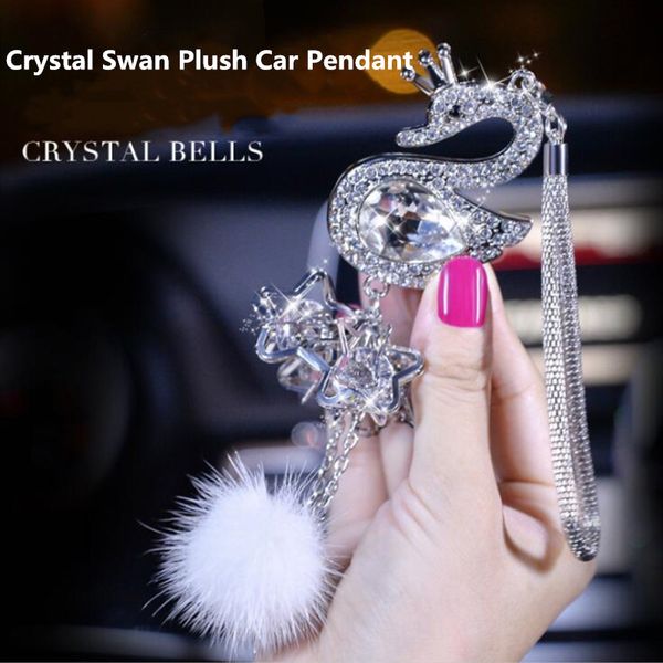 new fashion crystal charm swan plush cute lady car accessories car pendant ornaments
new fashion crystal charm swan plush cute lady car accessories car pendant ornaments
