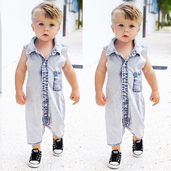 us stock new summer boys kids denim rompers newborn baby sleeveless jeans romper infant boy children jumpsuit clothes outfit, Blue
us stock new summer boys kids denim rompers newborn baby sleeveless jeans romper infant boy children jumpsuit clothes outfit, Blue