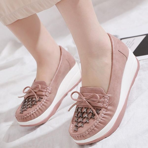 ballet flats shoes women soft flock fashion casual wedge platform loafers thick bottom shoes comfortable g3, Black
ballet flats shoes women soft flock fashion casual wedge platform loafers thick bottom shoes comfortable g3, Black