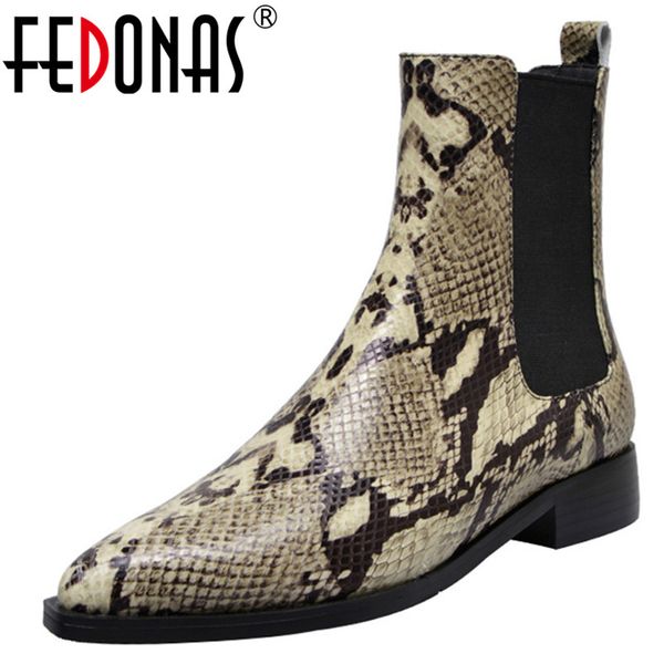 fedonas fashion punk pointed toe low heels women ankle boots animal prints genuine leather boots new office shoes woman, Black
fedonas fashion punk pointed toe low heels women ankle boots animal prints genuine leather boots new office shoes woman, Black