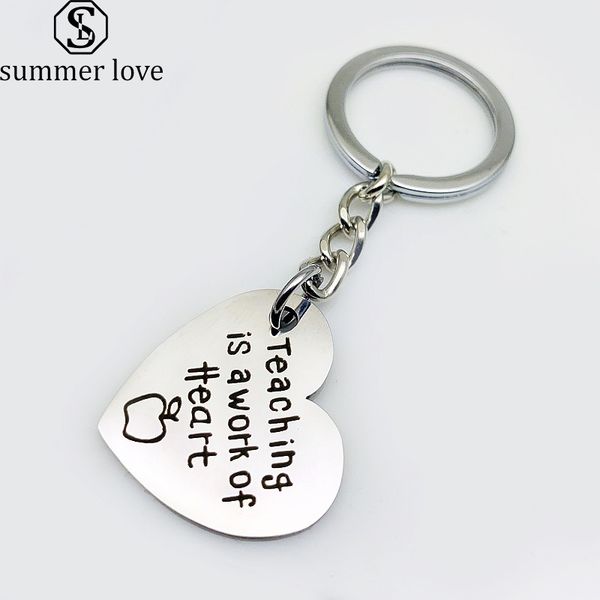 stainless steel heart shaped keychains teacher's day gifts teaching a work of heart charm apple heart key ring jewelry accessories, Slivery;golden
stainless steel heart shaped keychains teacher's day gifts teaching a work of heart charm apple heart key ring jewelry accessories, Slivery;golden