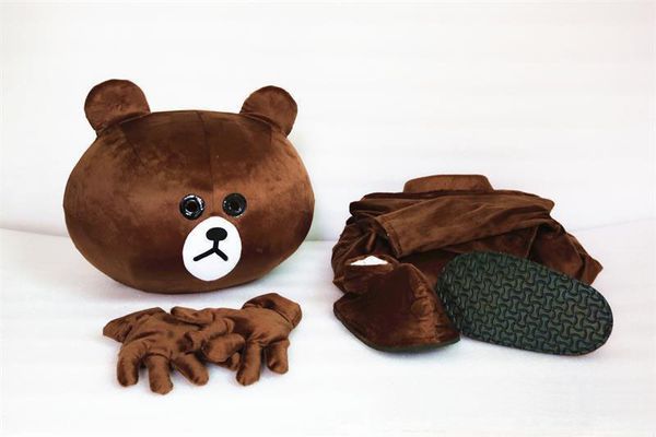 2019 bear costume cute brown bear mascot birthday party fancy dress ing, Red;yellow
2019 bear costume cute brown bear mascot birthday party fancy dress ing, Red;yellow