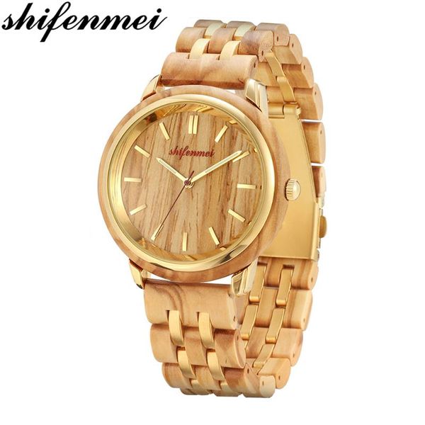shifenmei couple watch wood mens watches quartz watch women ladies wristwatch fashion casual lovers, Slivery;brown
shifenmei couple watch wood mens watches quartz watch women ladies wristwatch fashion casual lovers, Slivery;brown