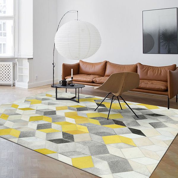 american style cowhide yellow geometric patch work rug big size cow skin fur carpet for bedroom decorative l rug
american style cowhide yellow geometric patch work rug big size cow skin fur carpet for bedroom decorative l rug