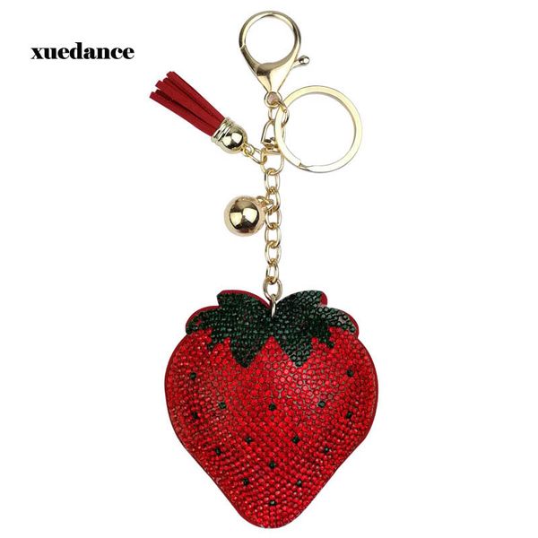 2019 new creative strawberry with full crystal rhinestone keychaincar keyrings women's bags decoration accessories pendant, Silver
2019 new creative strawberry with full crystal rhinestone keychaincar keyrings women's bags decoration accessories pendant, Silver