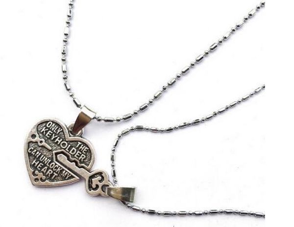 5pc/lot only the keyholder can unlock my heart matching necklace lesbian couples set/first relationship/girlfriend/mother duaghter gift, Silver
5pc/lot only the keyholder can unlock my heart matching necklace lesbian couples set/first relationship/girlfriend/mother duaghter gift, Silver