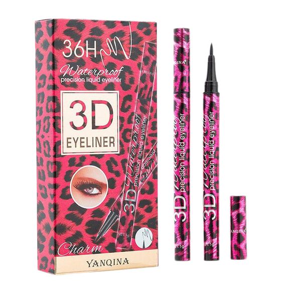 new purple leopard tube black eyeliner long lasting waterproof liquid eye liner pen high pigment makeup eyeliner 
new purple leopard tube black eyeliner long lasting waterproof liquid eye liner pen high pigment makeup eyeliner