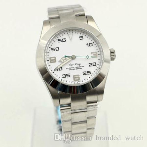 3a white mens mechanical stainless steel 2813 automatic movement air king watch sports self-wind watches fashion wristwatch, Slivery;brown
3a white mens mechanical stainless steel 2813 automatic movement air king watch sports self-wind watches fashion wristwatch, Slivery;brown