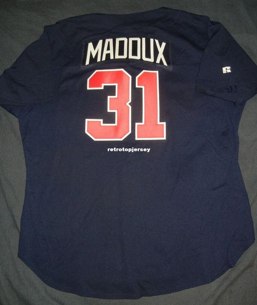 retro #31 maddux russell athletic atlanta navy jersey smoltz mens stitched baseball jerseys, Black;blue
retro #31 maddux russell athletic atlanta navy jersey smoltz mens stitched baseball jerseys, Black;blue