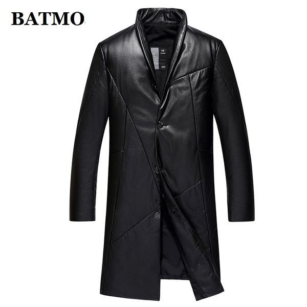batmo 2018 new arrival winter 100% natural cow leather thicked down jackets men,men's winter leather parkas 806, Black
batmo 2018 new arrival winter 100% natural cow leather thicked down jackets men,men's winter leather parkas 806, Black
