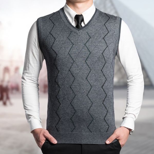 new arrival autumn men's formal classic v- neck pullover cashmere wool sweater vest, White;black
new arrival autumn men's formal classic v- neck pullover cashmere wool sweater vest, White;black