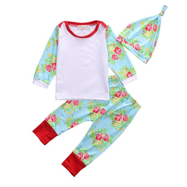 flowers baby clothing sets 2017 spring baby girl clothes long sleeve t-shirt+pants+hats 3pcs suits baby girls clothes sets 0-24m, Pink;blue
flowers baby clothing sets 2017 spring baby girl clothes long sleeve t-shirt+pants+hats 3pcs suits baby girls clothes sets 0-24m, Pink;blue