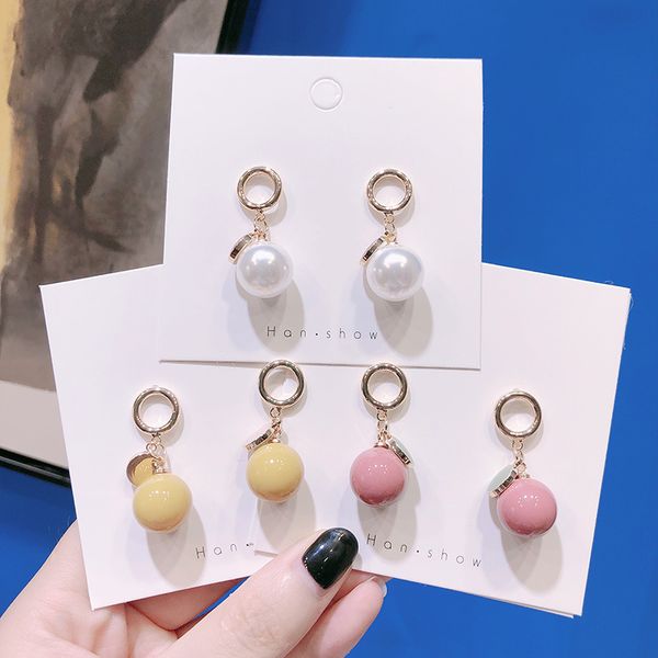fashion korean personality versatile round pendant earrings new pearl earrings temperament for women jewelry, Silver
fashion korean personality versatile round pendant earrings new pearl earrings temperament for women jewelry, Silver