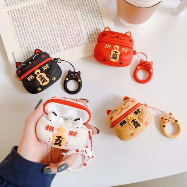 for airpods pro cases cover protective cartoon lucky cat wireless earphone case silicone charging headphone cases for airpods 3
for airpods pro cases cover protective cartoon lucky cat wireless earphone case silicone charging headphone cases for airpods 3