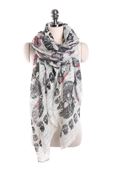 multi colors sugar skull print long scarf women's gift wholesale 200pcs/lot by express, Blue;gray
multi colors sugar skull print long scarf women's gift wholesale 200pcs/lot by express, Blue;gray
