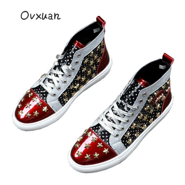 2019 autumn fashion high sneakers mens youth casual shoes hip-hop flat short boots men stars leisure shoes for web celebrity, Black
2019 autumn fashion high sneakers mens youth casual shoes hip-hop flat short boots men stars leisure shoes for web celebrity, Black