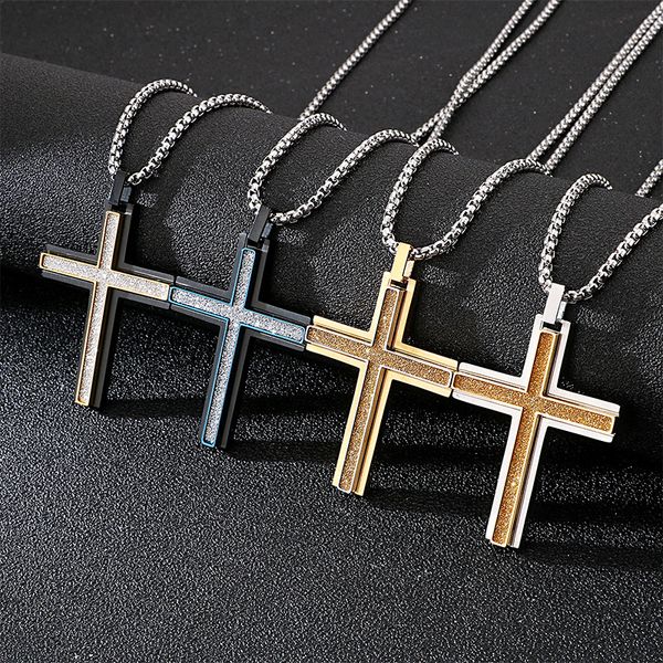 simple stainless steel necklace for men cross pendant hiphop pendant necklaces male christian crucifix fashion jewelry gift new, Silver
simple stainless steel necklace for men cross pendant hiphop pendant necklaces male christian crucifix fashion jewelry gift new, Silver