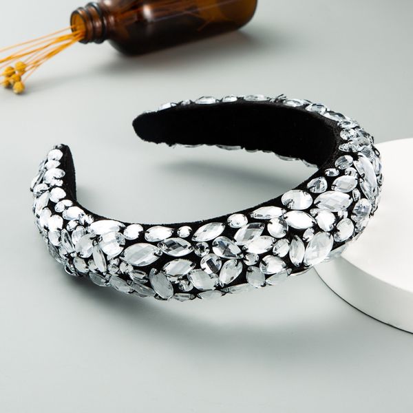 2020 trendy baroque rhinestone headband women's geometric wide edge sponge handmade gold velvet luxury hair accessories, Silver
2020 trendy baroque rhinestone headband women's geometric wide edge sponge handmade gold velvet luxury hair accessories, Silver