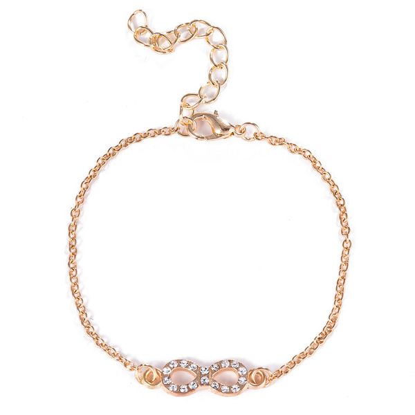 new simple iced out crystal lucky number 8 charm bracelets friendship women men wish chain jewelry gift, Golden;silver
new simple iced out crystal lucky number 8 charm bracelets friendship women men wish chain jewelry gift, Golden;silver