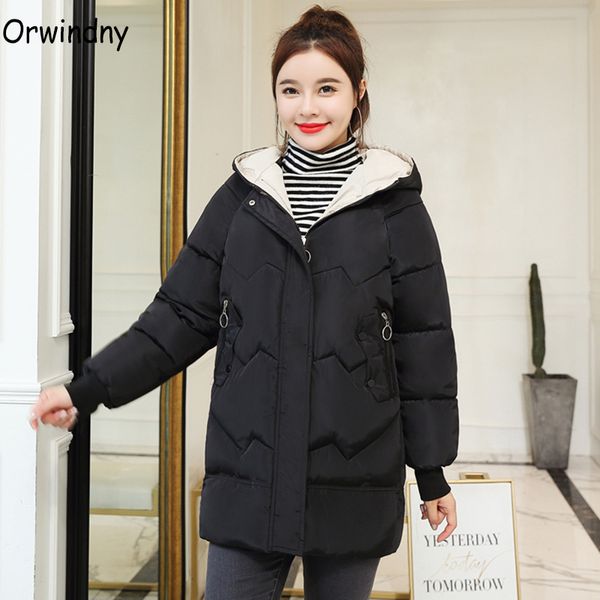 women's down & parkas women winter jacket medium long wadded jackets female thicken hooded warm coat ladies cotton padded orwindny, Black
women's down & parkas women winter jacket medium long wadded jackets female thicken hooded warm coat ladies cotton padded orwindny, Black