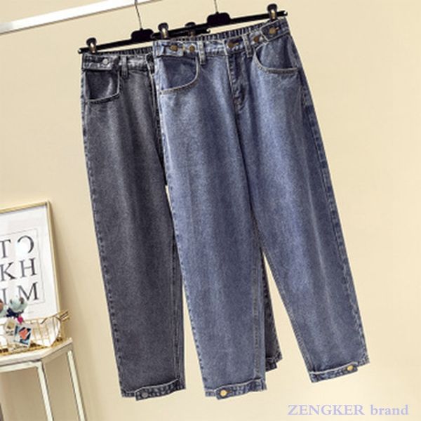 large size women's 2020 spring and summer new loose high waist wide leg radish pants fat mm nine points closed foot jeans, Blue
large size women's 2020 spring and summer new loose high waist wide leg radish pants fat mm nine points closed foot jeans, Blue