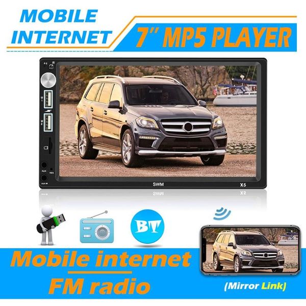 swm x5 double 2 din автомобильный стерео 7-дюймовый bluetooth aux rca fm-радио автомагнитол
swm x5 double 2 din автомобильный стерео 7-дюймовый bluetooth aux rca fm-радио автомагнитол