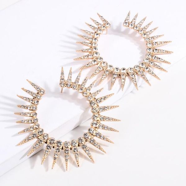 fashion-women's jewelry punk rhinestone rivet earrings exaggerated personality fashion geometric earrings ladies earrings ing, Golden
fashion-women's jewelry punk rhinestone rivet earrings exaggerated personality fashion geometric earrings ladies earrings ing, Golden