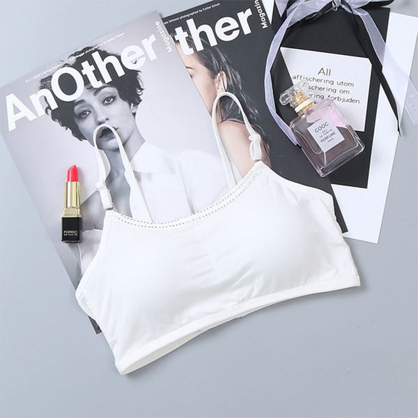 women sports bra summer fashion thin solid color wrap chest bras girl strappy lingerie bra underwear sweet adjusted straps, White;black
women sports bra summer fashion thin solid color wrap chest bras girl strappy lingerie bra underwear sweet adjusted straps, White;black