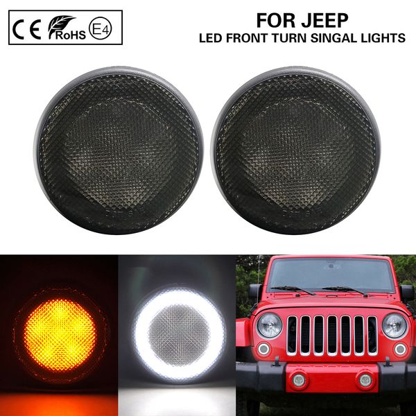 smoke 2-in-1 functions led side marker lamps turn signal lights(amber)led position light(white)for wrangler jk 2007-2017
smoke 2-in-1 functions led side marker lamps turn signal lights(amber)led position light(white)for wrangler jk 2007-2017