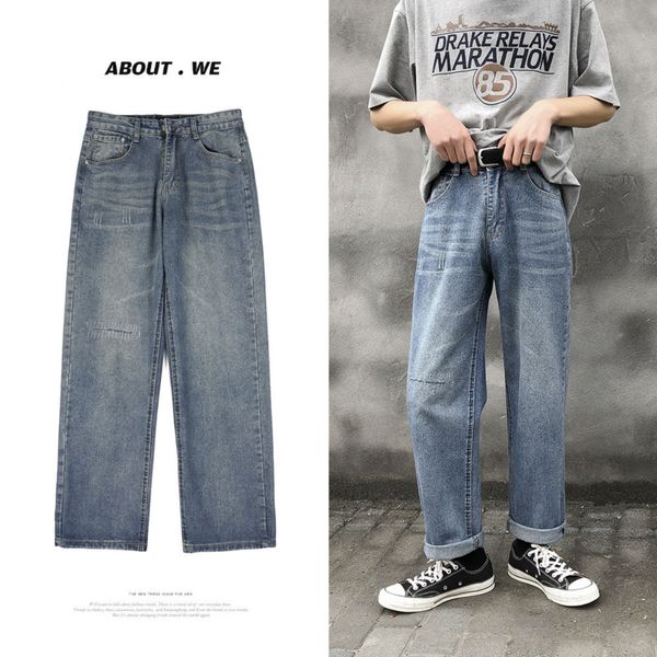 men's jeans korean straight fashion retro casual blue pants men streetwear wild loose hip hop denim trousers mens -2xl
men's jeans korean straight fashion retro casual blue pants men streetwear wild loose hip hop denim trousers mens -2xl