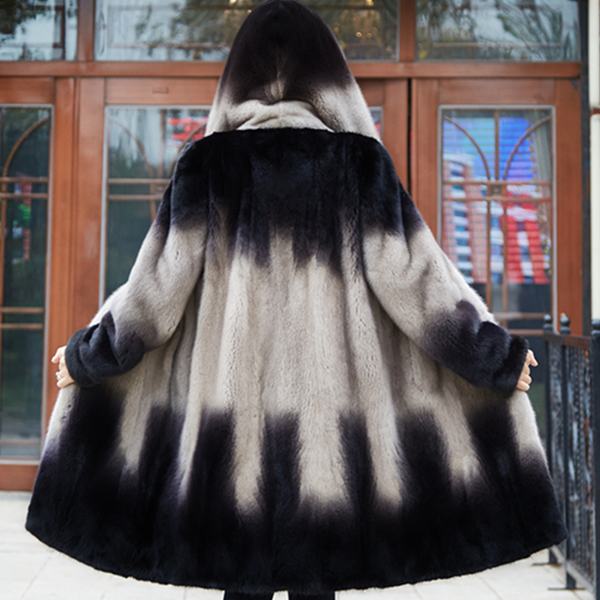 2020 new high-end luxury jacket female mink overcoat women long fashion fur parkas plus size warm hooded jacket as1365, Black
2020 new high-end luxury jacket female mink overcoat women long fashion fur parkas plus size warm hooded jacket as1365, Black