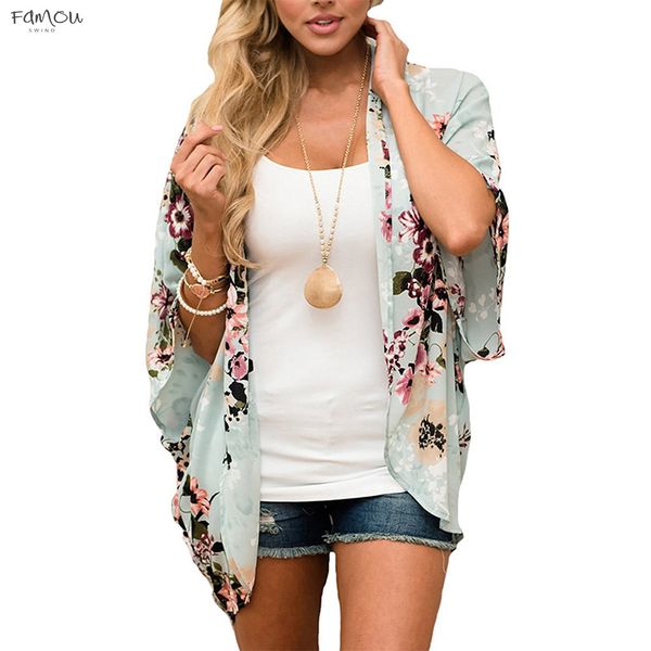 Women Casual Chiffon Half Sleeve Floral Tops Cardigan Loose Kimono Bikini Cover Ups Printed Blouse Shirts Outerwear
Women Casual Chiffon Half Sleeve Floral Tops Cardigan Loose Kimono Bikini Cover Ups Printed Blouse Shirts Outerwear