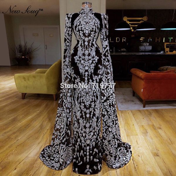 luxury vintage muslim evening dresses dubai turkish arabic aibye long sleeves party gowns 2019 abendkleider mermaid prom dress, White;black
luxury vintage muslim evening dresses dubai turkish arabic aibye long sleeves party gowns 2019 abendkleider mermaid prom dress, White;black