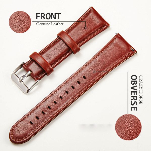 smart watch strap 22mm watch band cow genuine leather strap for quartz men waterproof wrist band 20mm fast release spring, Black;brown
smart watch strap 22mm watch band cow genuine leather strap for quartz men waterproof wrist band 20mm fast release spring, Black;brown