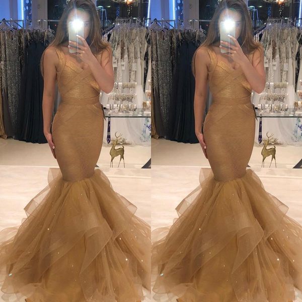 Gold Sexy Mermaid Prom Dresses 2019 Spaghetti Straps Plus Size Cascading Ruffles Layers Evening Gowns African Celebrity Dress
Gold Sexy Mermaid Prom Dresses 2019 Spaghetti Straps Plus Size Cascading Ruffles Layers Evening Gowns African Celebrity Dress
