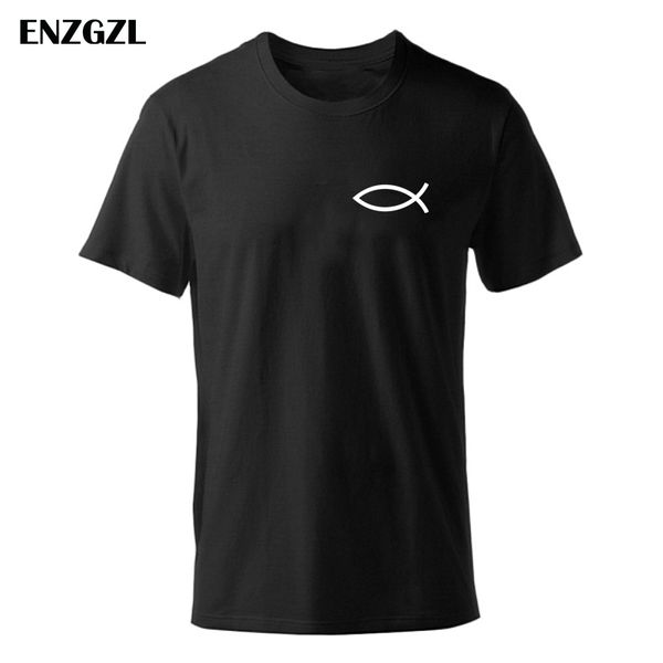 2019 summer new t shirt mens tees boys male t-shirt short sleeve christian jesus fish 100% cotton tshirt e2925, White;black
2019 summer new t shirt mens tees boys male t-shirt short sleeve christian jesus fish 100% cotton tshirt e2925, White;black