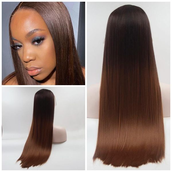 dark brown straight 13*4 lace synthetic lace front wig heat resistant fiber hair for black women middle part with baby hair
dark brown straight 13*4 lace synthetic lace front wig heat resistant fiber hair for black women middle part with baby hair
