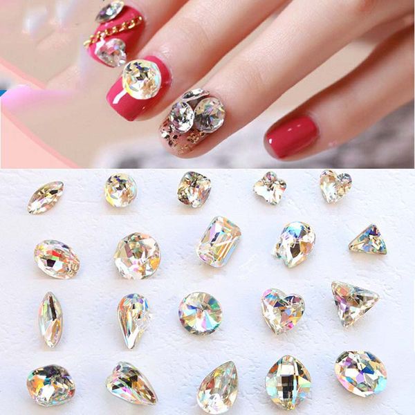100 pcs glass rhinestones k9 clear ab faceted jewels stones transparent rhinestone nail art decoration nails art strass crystal, Silver;gold
100 pcs glass rhinestones k9 clear ab faceted jewels stones transparent rhinestone nail art decoration nails art strass crystal, Silver;gold