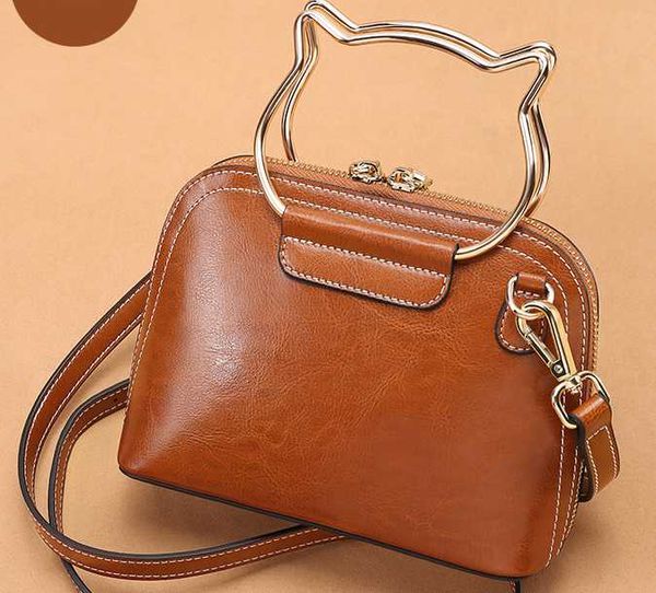 2020 new lady handbags women real leather handle tote bags luxury fashion design one shoulder bag shell package