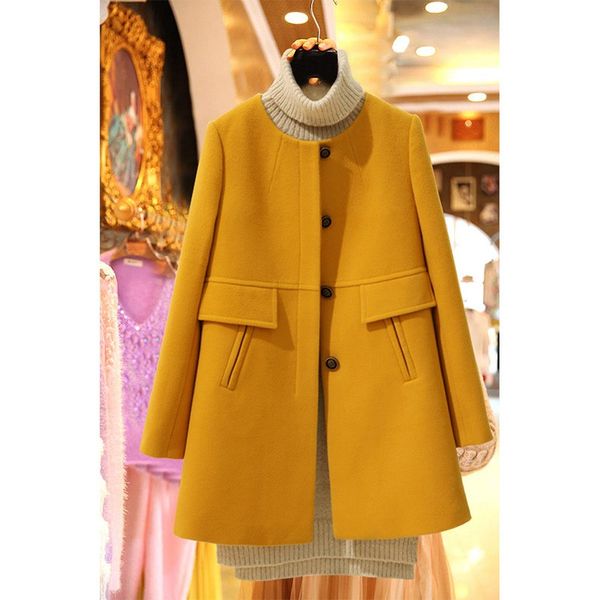 2018 spring autumn fashion women wool coat casual plus size solid jackets blend female elegant long sleeve wool coat outwear, Black
2018 spring autumn fashion women wool coat casual plus size solid jackets blend female elegant long sleeve wool coat outwear, Black