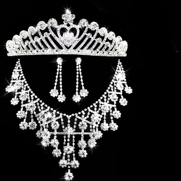 amandabridal silver rhinestones party christmas gift bling wedding accessories bridal jewelry sets hair headdress diamond necklace, White
amandabridal silver rhinestones party christmas gift bling wedding accessories bridal jewelry sets hair headdress diamond necklace, White
